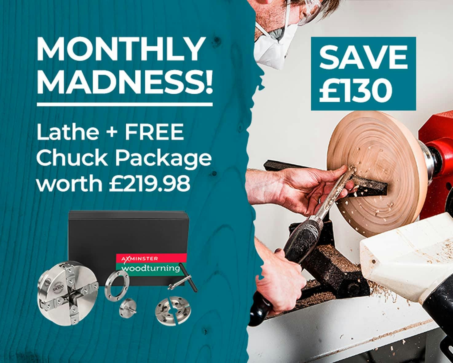 SAVE £130 and FREE Chuck Package worth £219.98