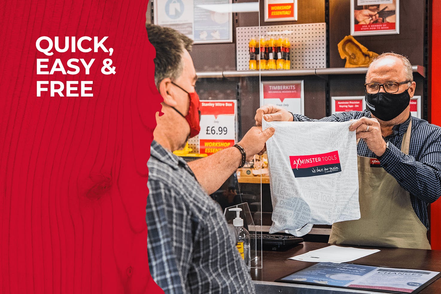 Click & Collect is quick, easy and free Click & Collect is quick, easy and free