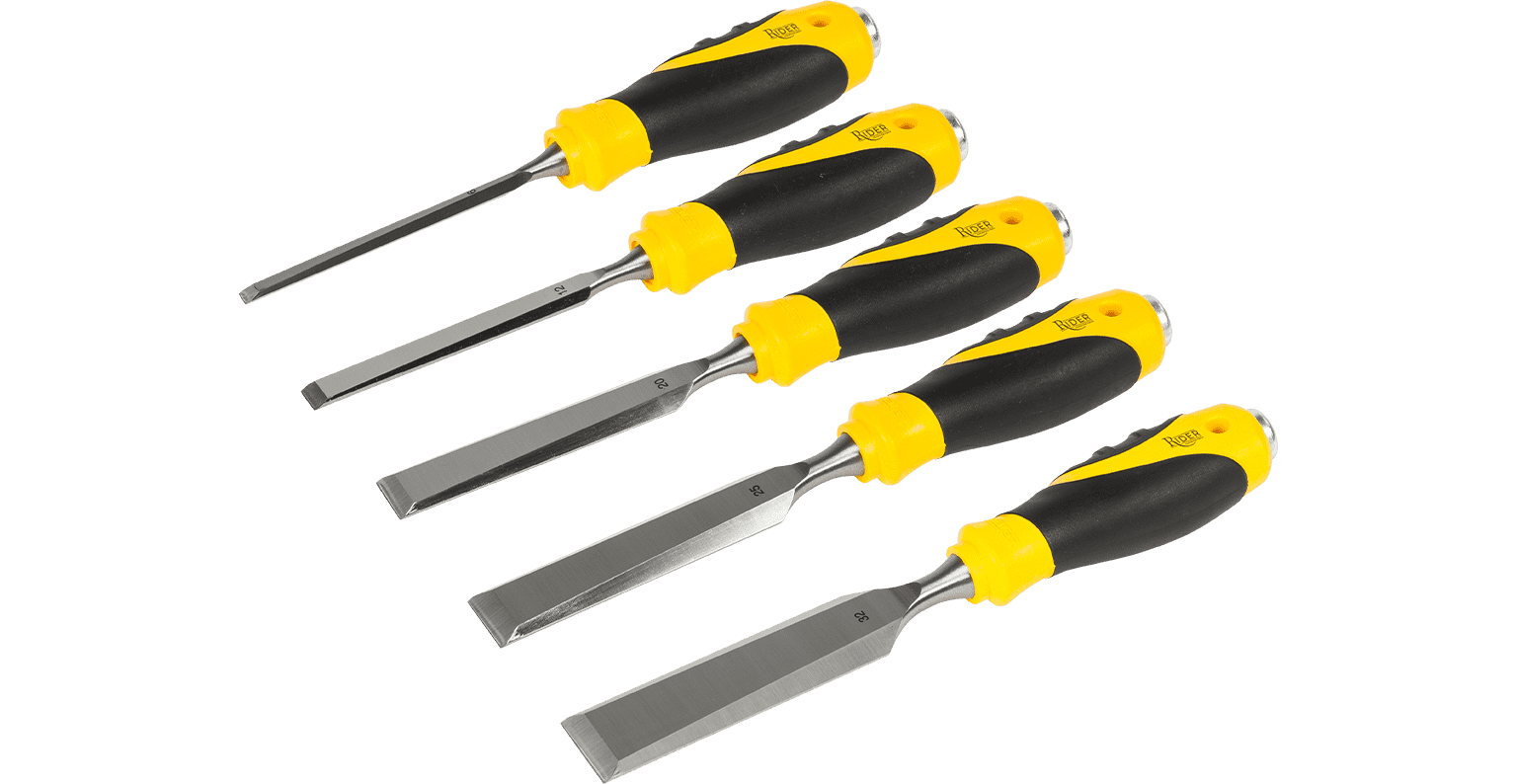 Axminster Rider Chisels Bevel Edge Soft Grip Set Axminster Rider Chisels Bevel Edge Soft Grip Set