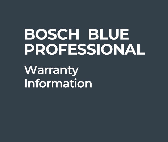 Bosch Blue Professional 3 year guarantee