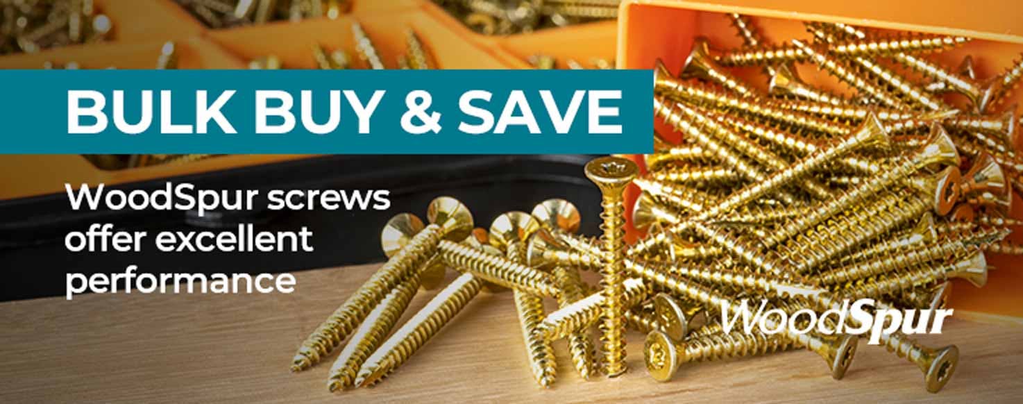 WoodSpur screws - bulk buy and save