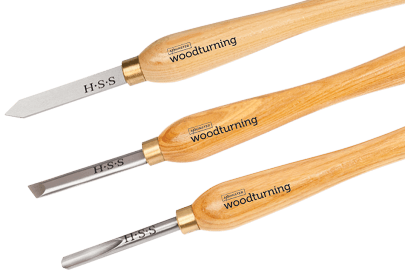 Axminster Woodturning 3 Piece Pen Turning Tool Set