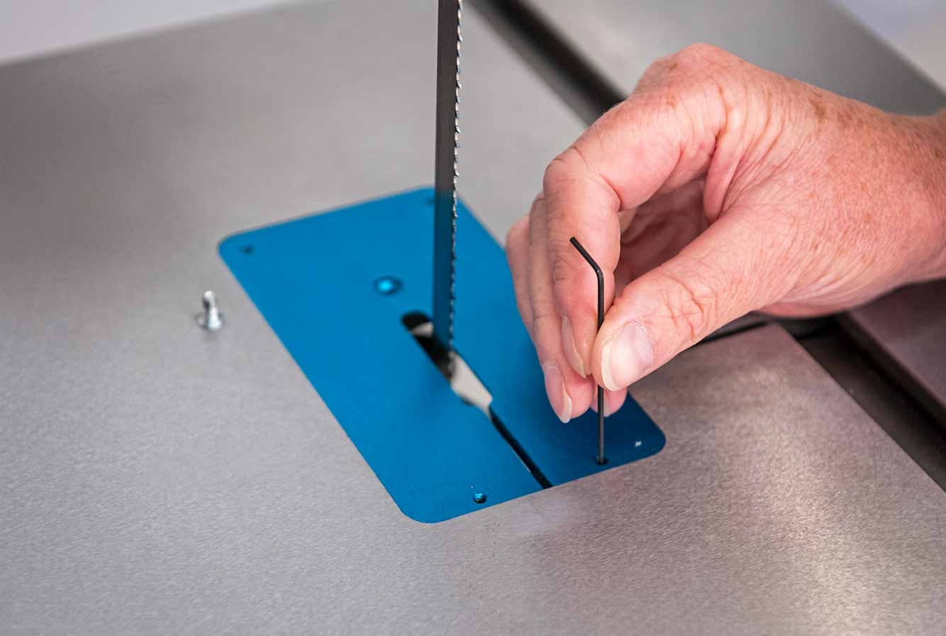 Table insert adjustment
