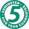 Axminster 5 Year Guarantee